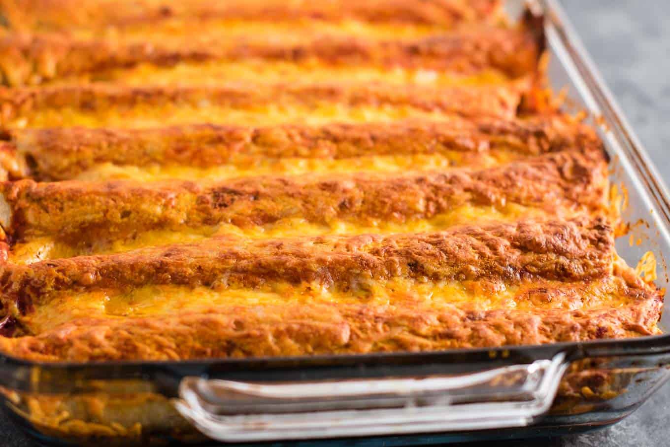 Easy Refried Bean Enchiladas Recipe Build Your Bite