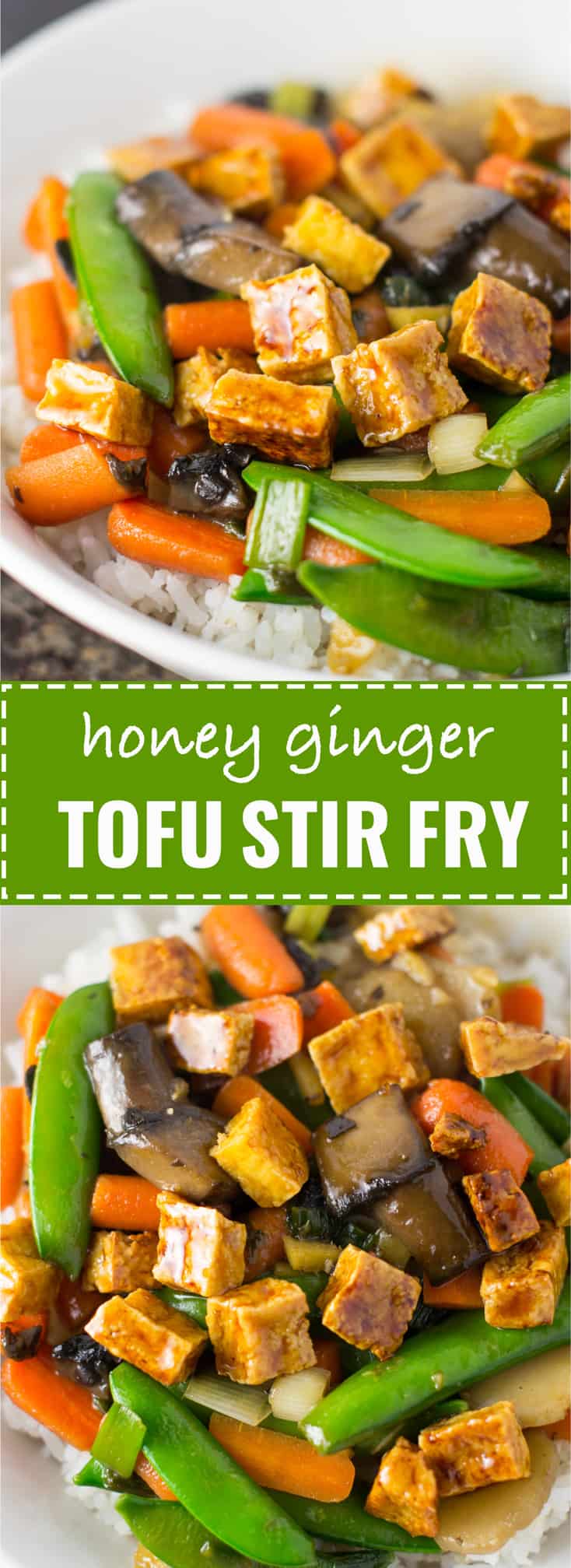 Honey Ginger Tofu Stir Fry Recipe vegetarian, gluten free