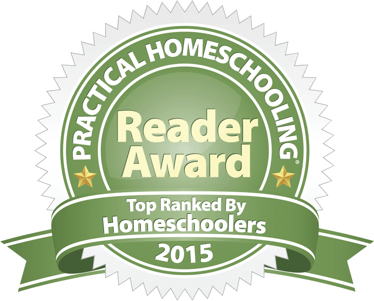 Practical Homeschooling Magazine Reader's Choice Award 2015 Build