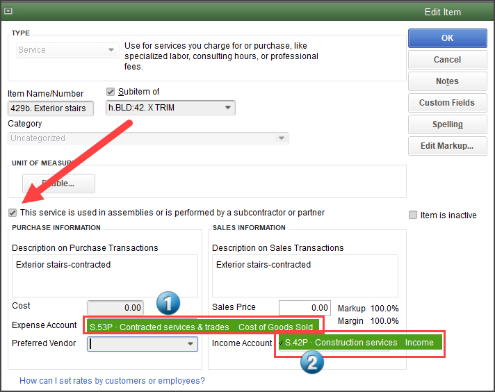 QuickBooks Items The Secret to QuickBooks Job Costing