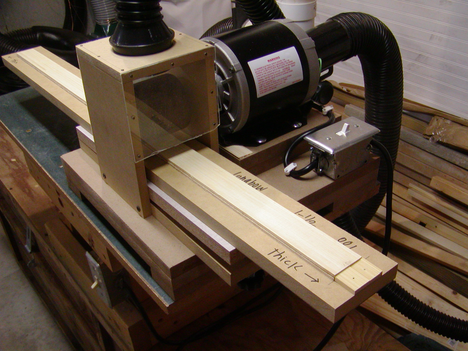 How to make a simple thickness sander for bow laminations Build Your