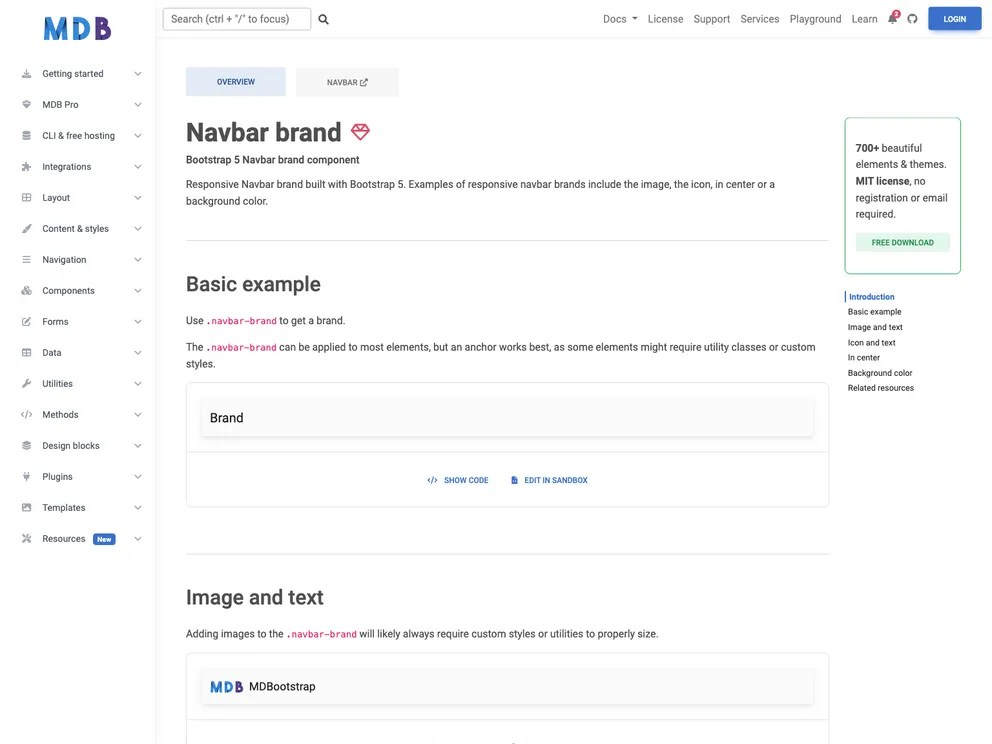 Bootstrap Navbar Brand