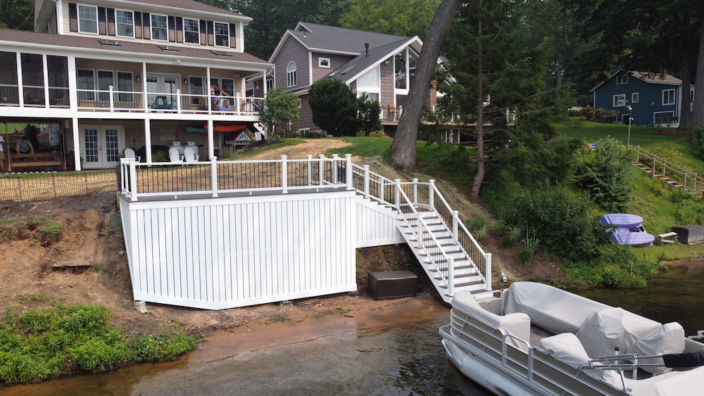 Deck on Congamond Lake BRD Construction