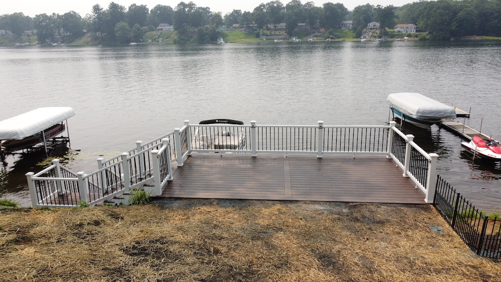 Deck on Congamond Lake BRD Construction
