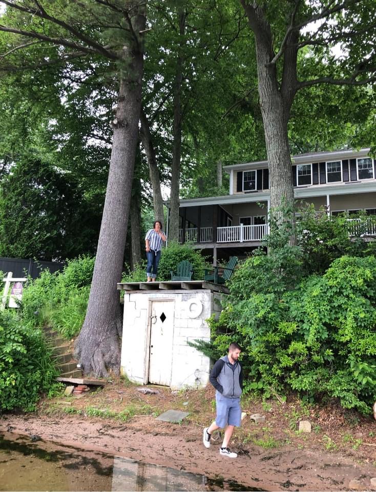 Deck on Congamond Lake BRD Construction