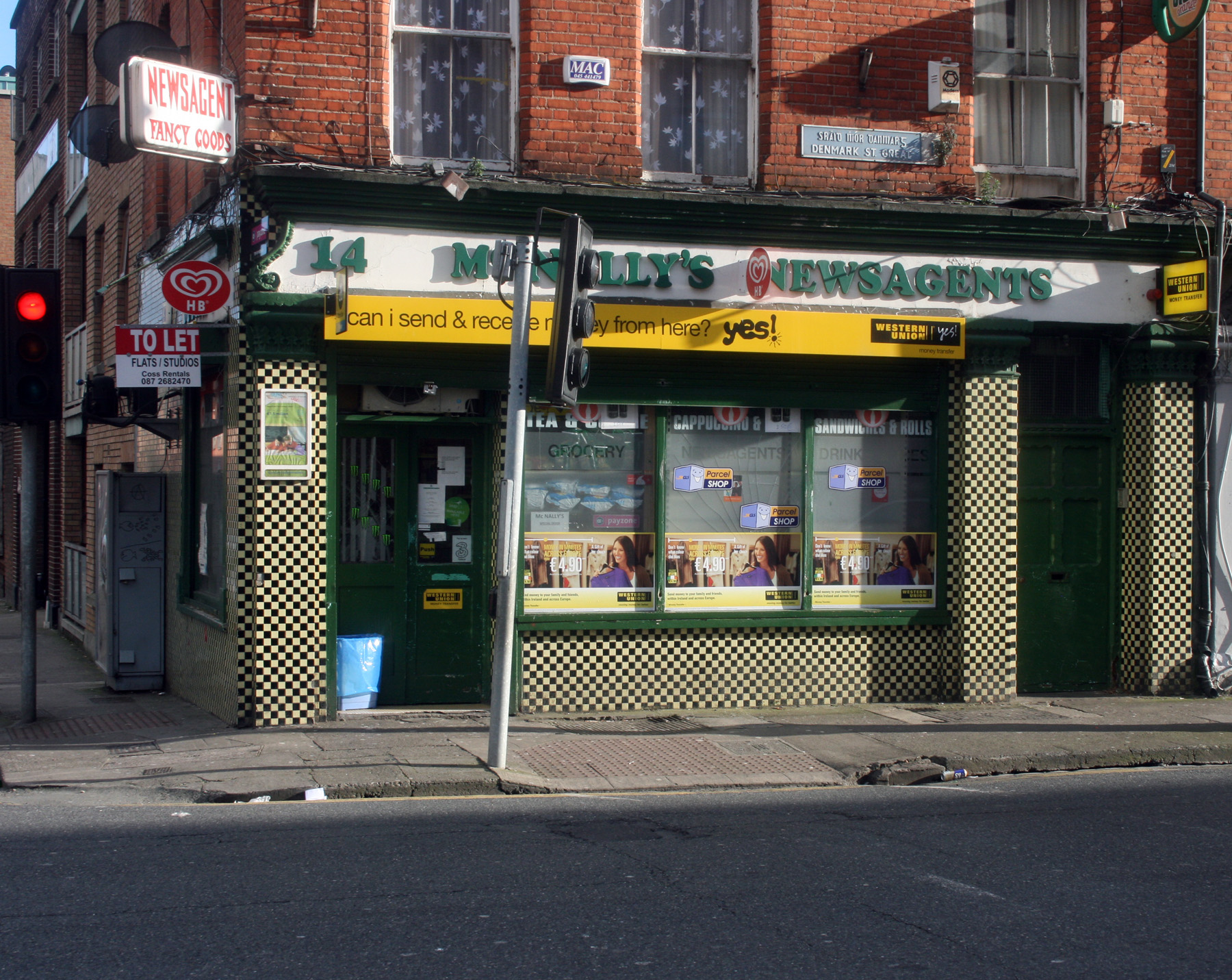 Shopfront, McNallys, 14 Great Denmark Street, Dublin 1 Built Dublin
