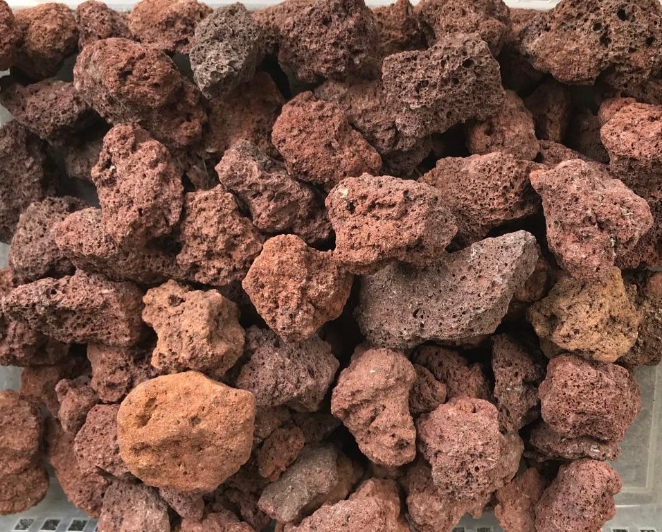 VOLCANIC RED LAVA ROCKS (20kg) AllStone Related Items Provider