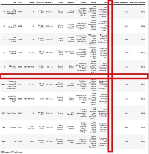 How to Show All Columns and Rows in a Pandas DataFrame Built In