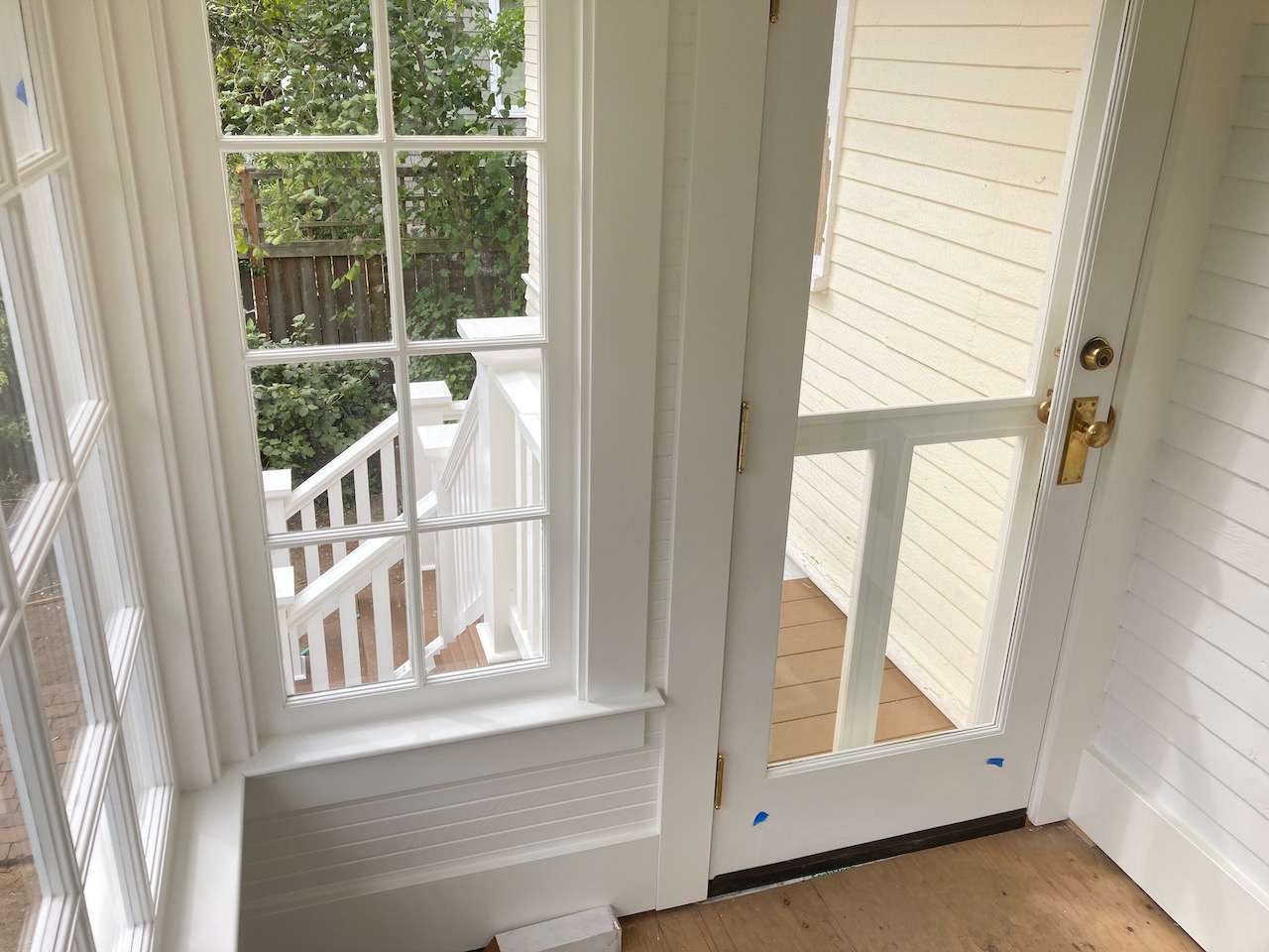 Traditional Custom Made Wood Screen Door Westbrook Carpentry