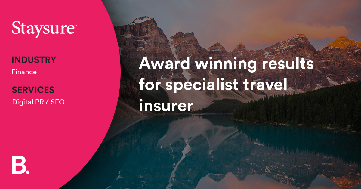 Award winning results for specialist travel insurer Builtvisible