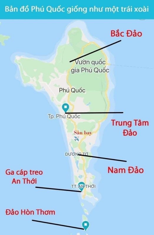 Bản đồ du lịch phú quốc