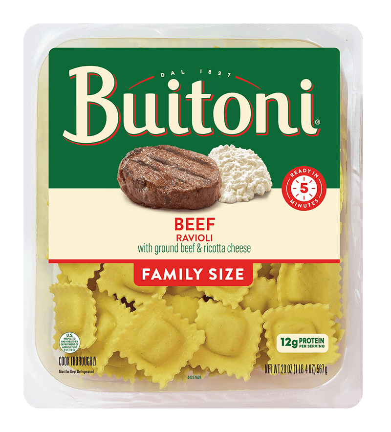 Beef Ravioli 20 oz. Family Size Buitoni Pasta, Sauces & Cheese