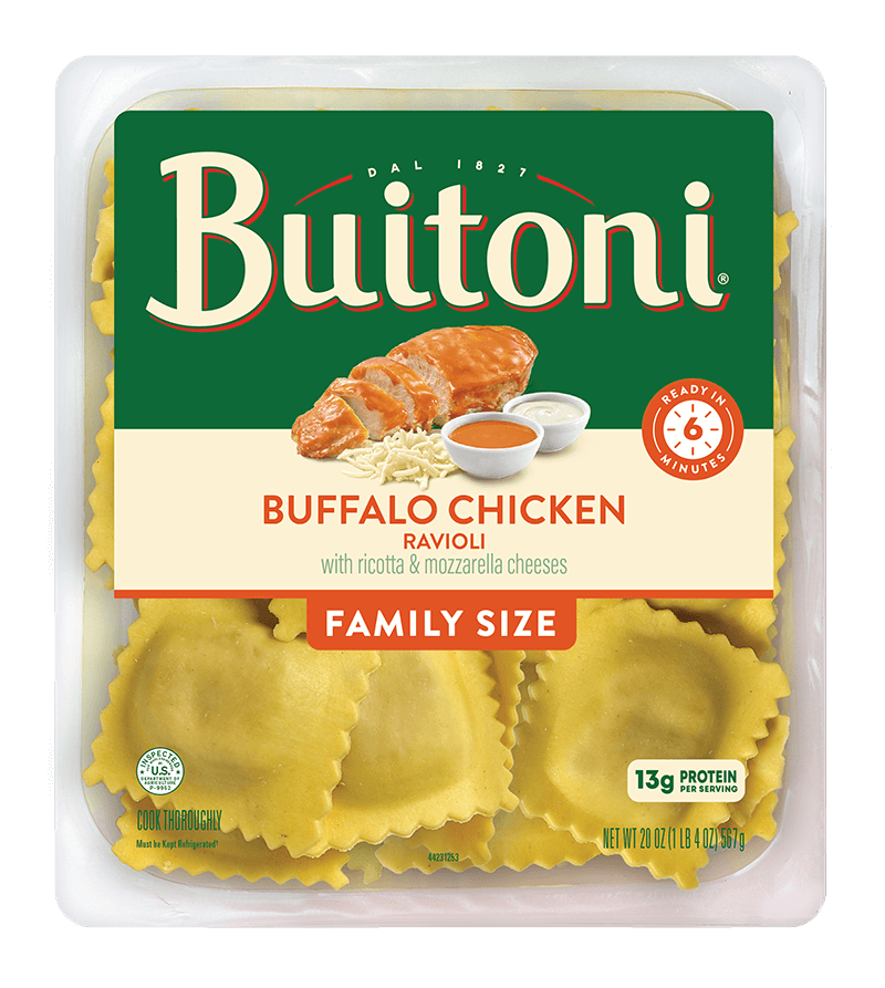 Buffalo Chicken Ravioli 20 oz. Family Size Buitoni Pasta, Sauces