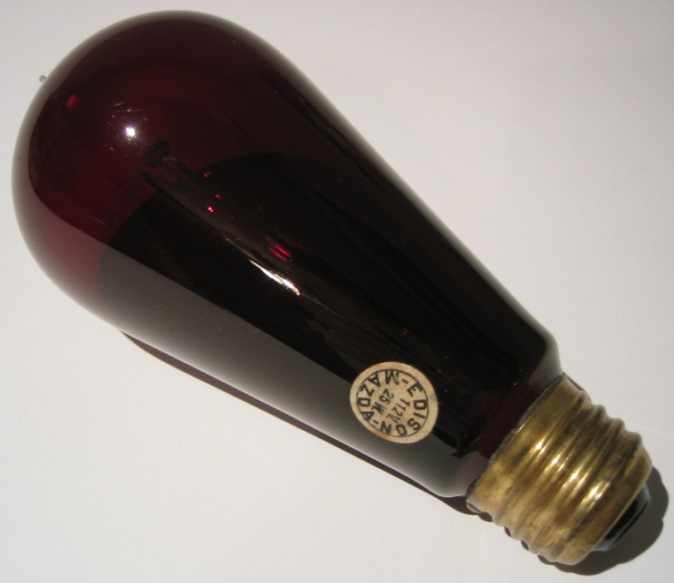Antique & Vintage Light Bulb Collection Museum Tipped Ruby