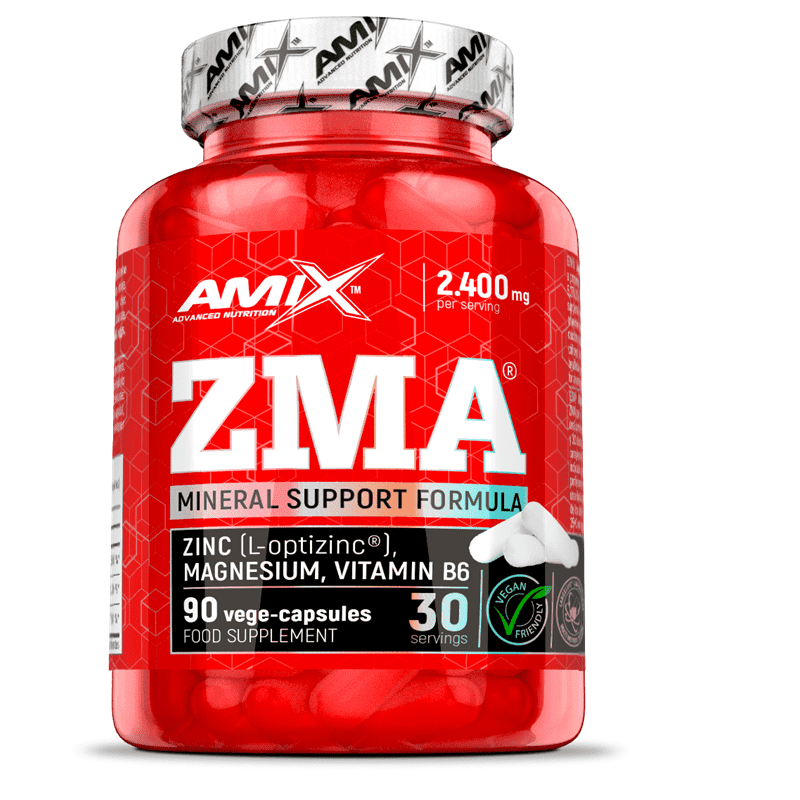 ZMA de Amix Zinc y Magnesio 90 Cápsulas BULEVIP