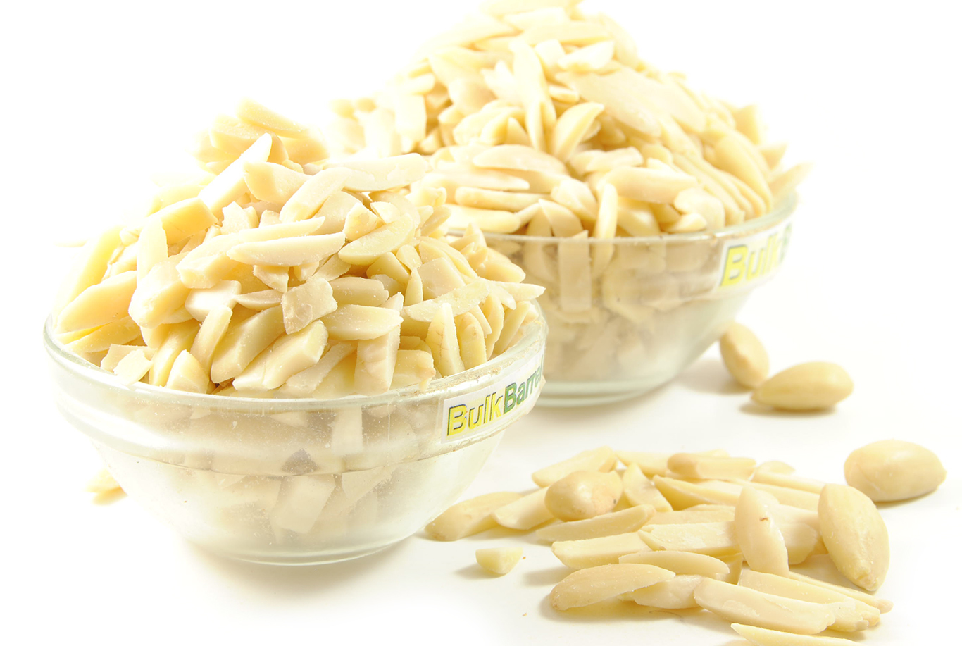 SILVERED ALMONDS Bulk Barrel