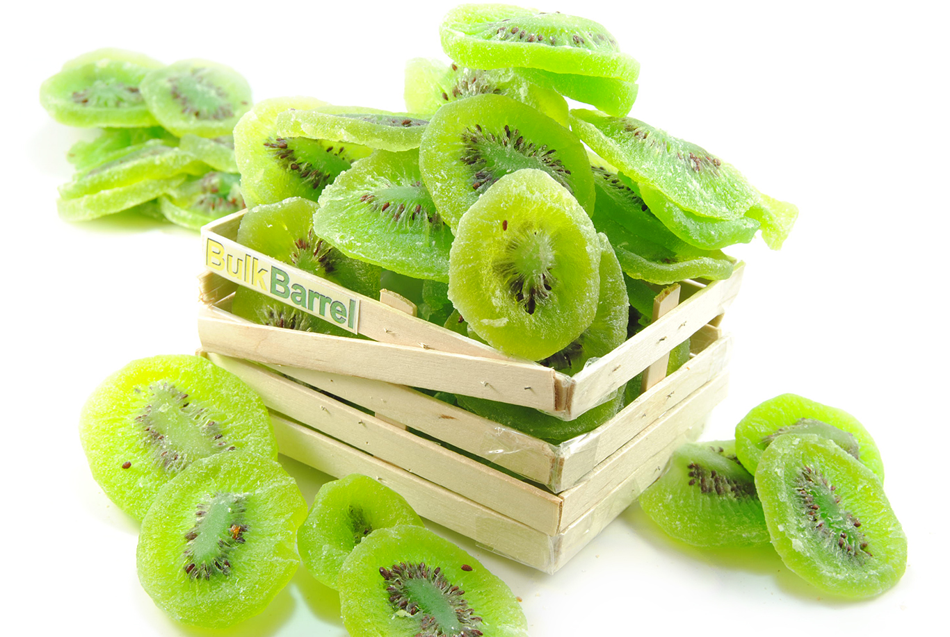 Dried Kiwi Slices Bulk Barrel