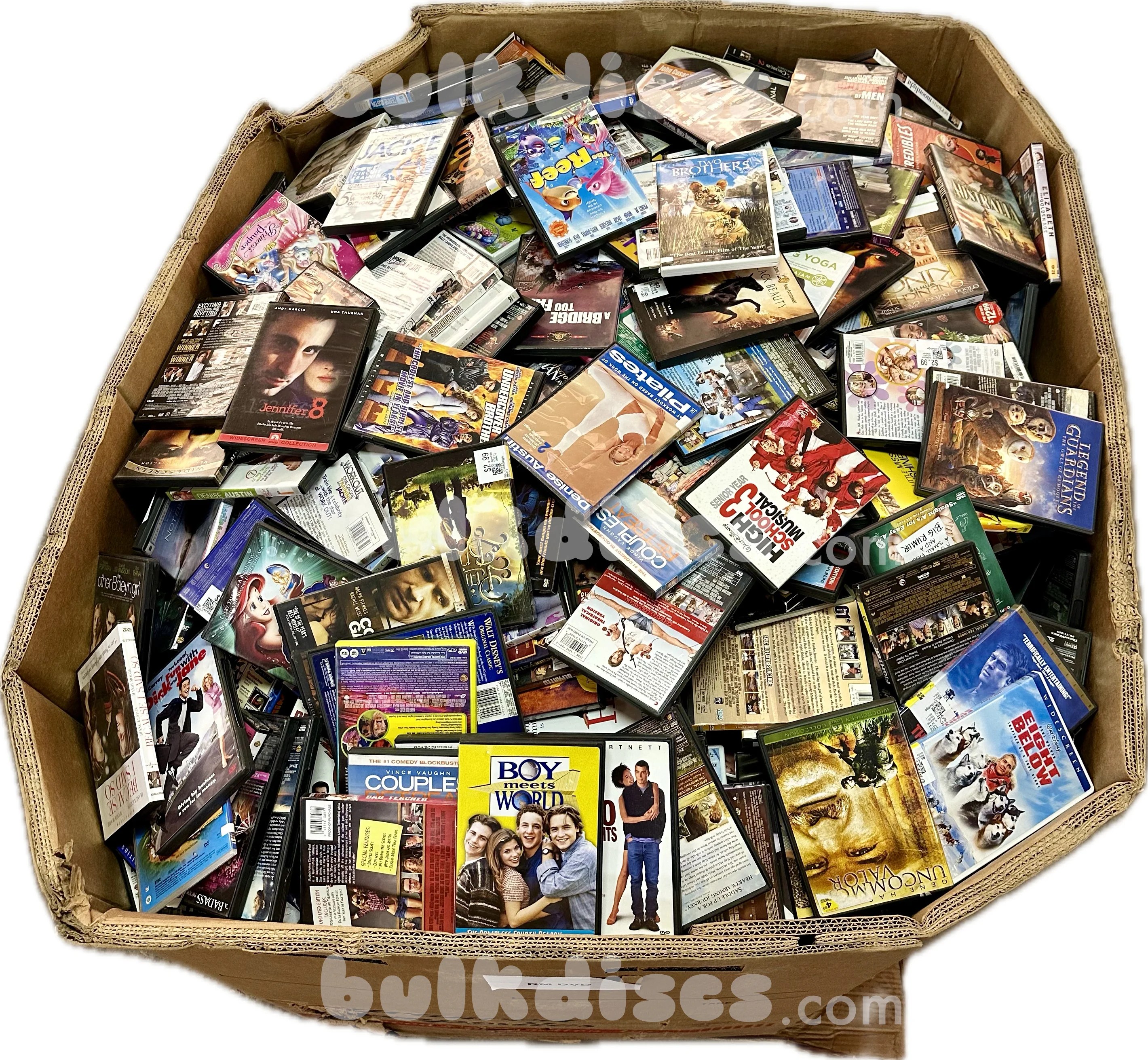 Pallets of Wholesale Bulk Assorted DVDs for Sale