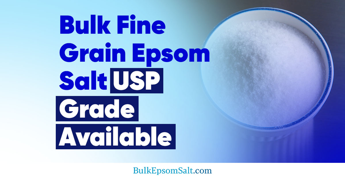 Bulk Fine Grain Epsom Salt USP Grade Available