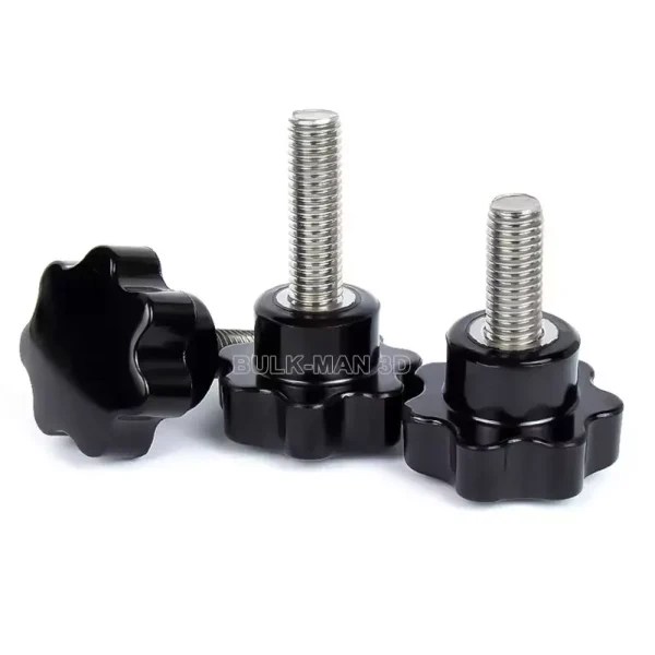 M4 M5 M6 Plastic Handle Knob Bolt Screw (Plastic Head Φ25mm)