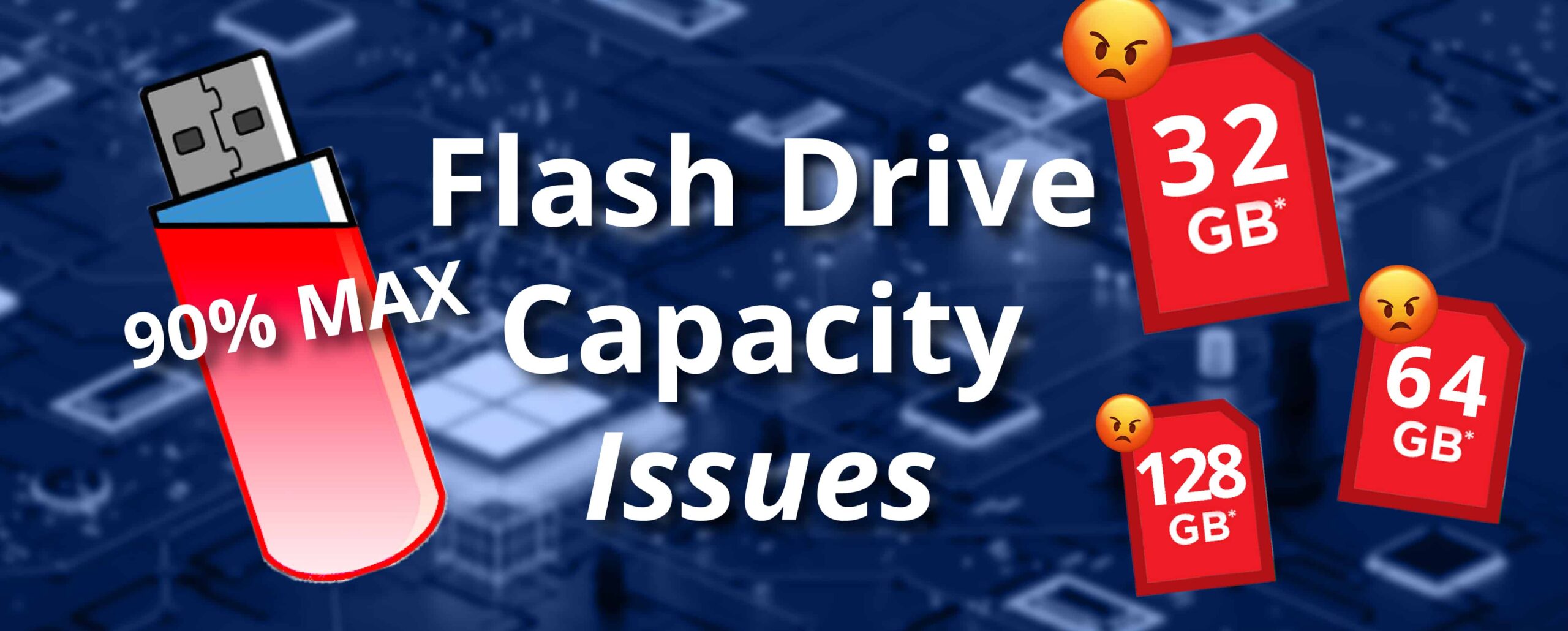 Why is my Flash Drive not showing Full Storage Capacity?