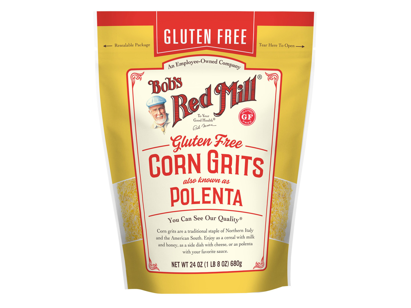 Corn Grits / Polenta Gluten Free 24 oz. [Pack of 4] Bulk Nuts 4 You