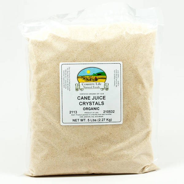 Cane Juice, Crystals Organic 5 lbs. Bulk Nuts 4 You