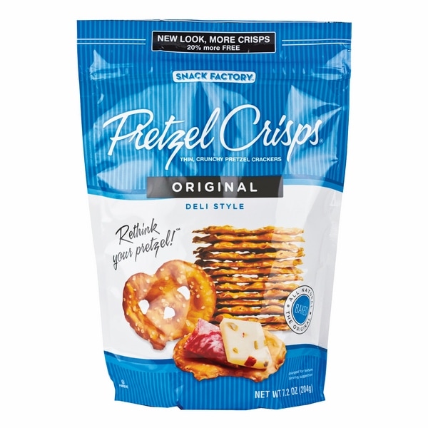 Original Pretzel Crisps 7.2 oz. [Pack of 12] Bulk Nuts 4 You