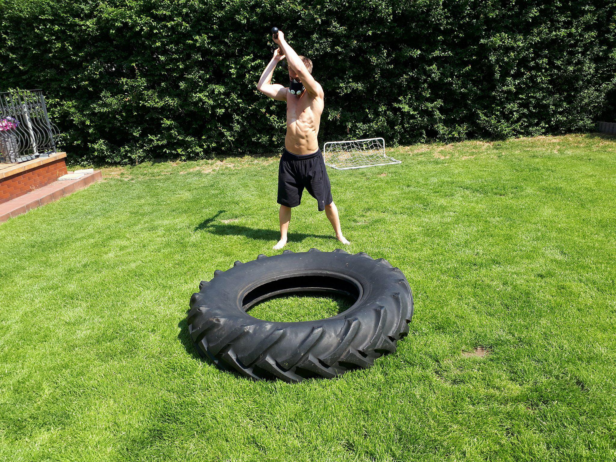 Tire and Hammer HIIT workout Bullbators