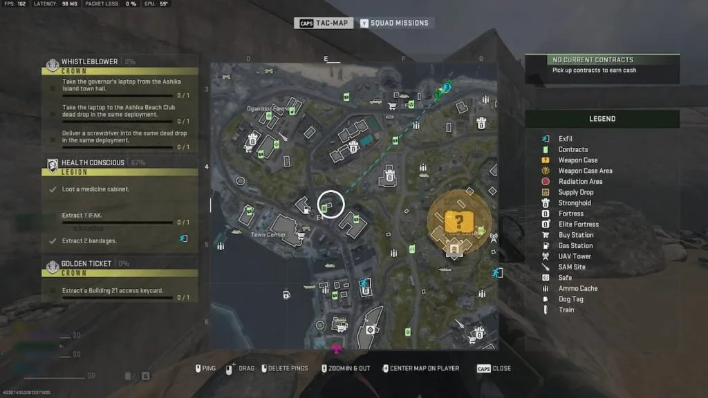 Call of Duty Warzone 2 DMZ Science Center dead drop on Ashika Island