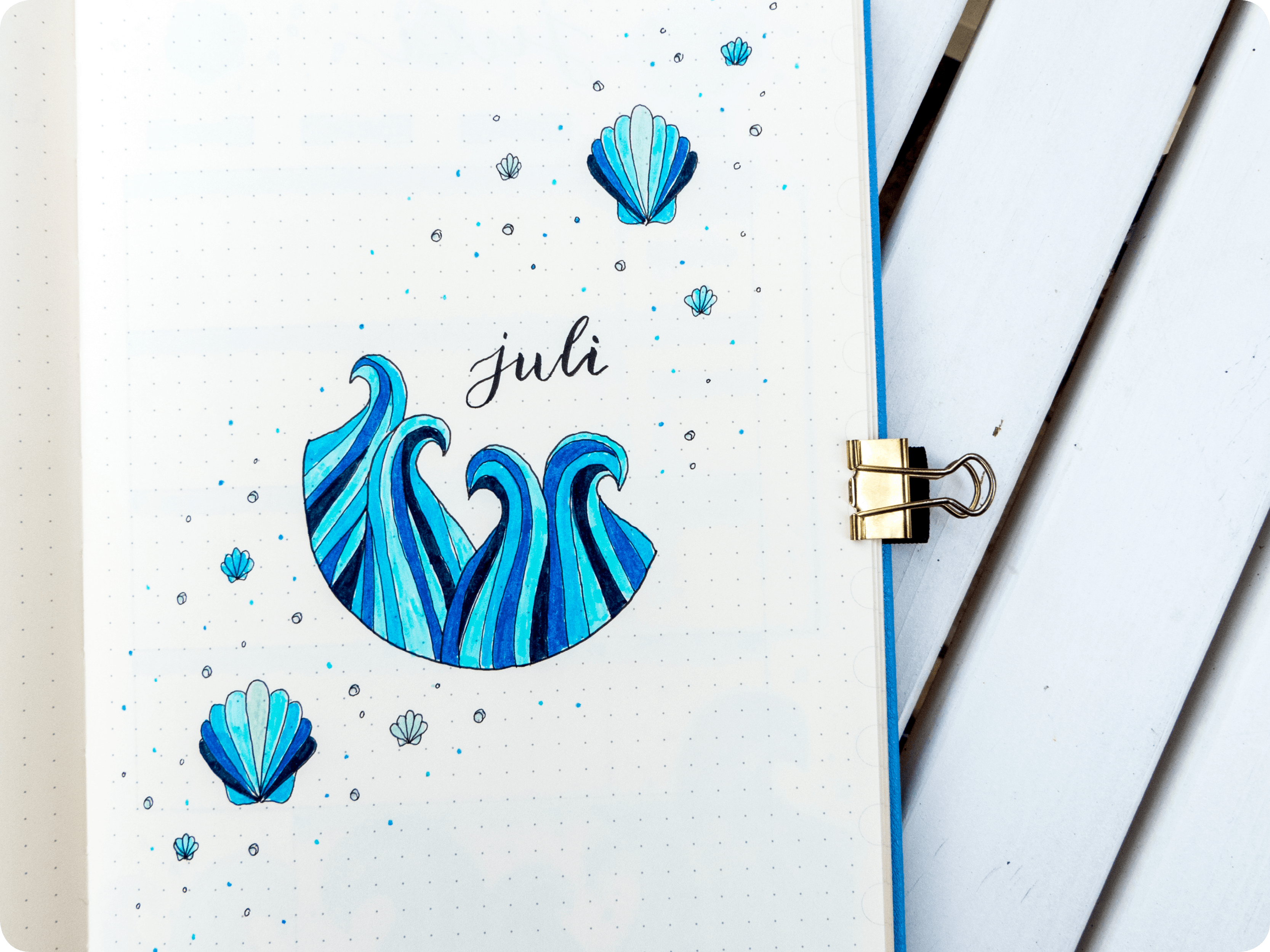 So kannst du den Monat im Bullet Journal optimal gestalten JULI setup