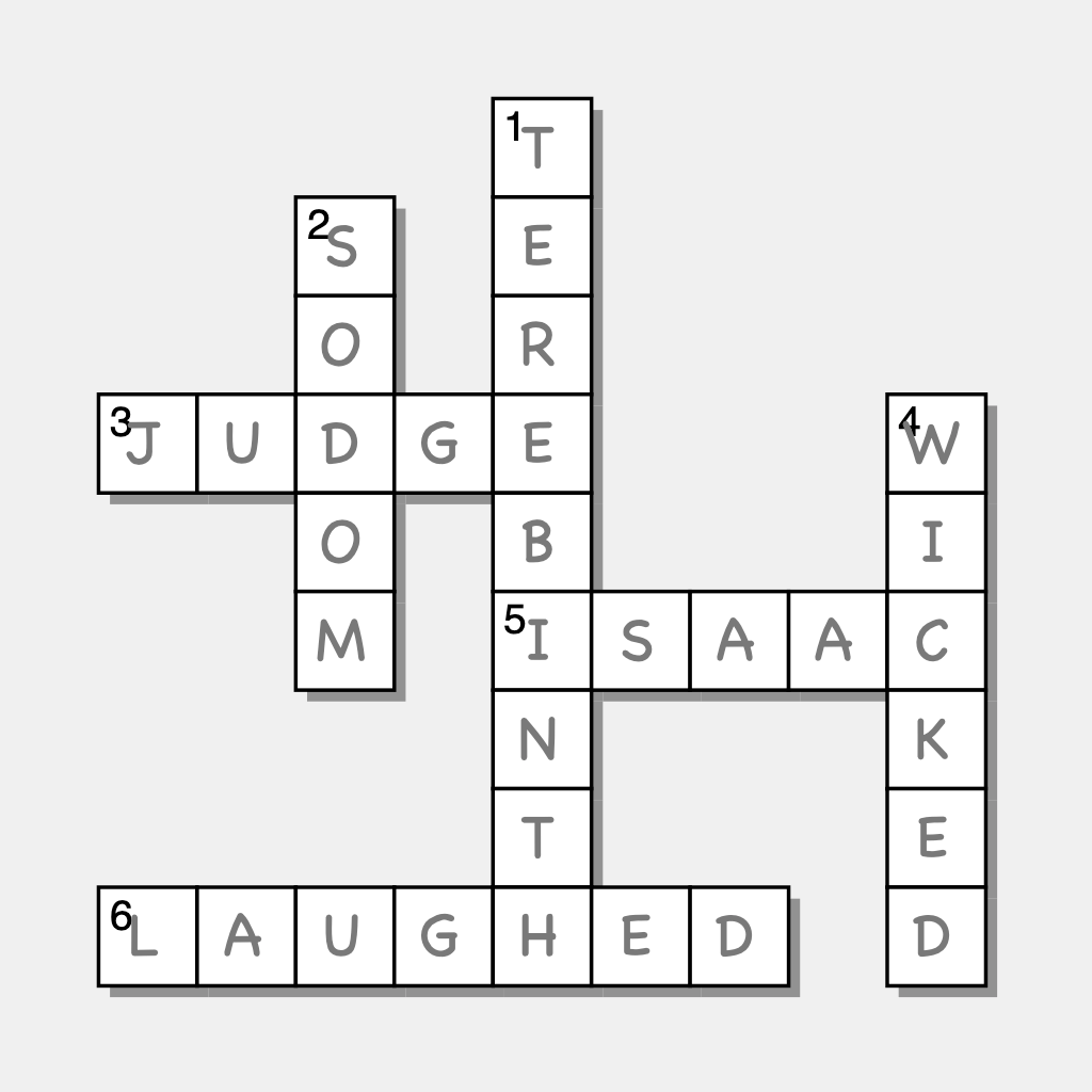 Crossword: Abraham Gets a Visit (Genesis 18) - Bulletin Digest