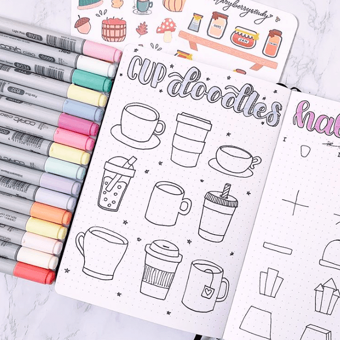 51 StepByStep Easy Bullet Journal Doodles To Try! Bullet Planner Ideas