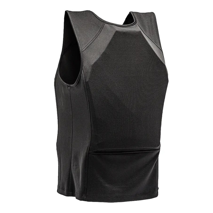 Ultra Thin Concealable T shirt Bulletproof Vest IIIA Black Bulletproof Vest LANG DUN