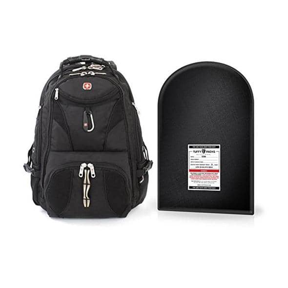 Tuffypacks Swissgear Scansmart Backpack + Level IIIa Bulletproof Armor