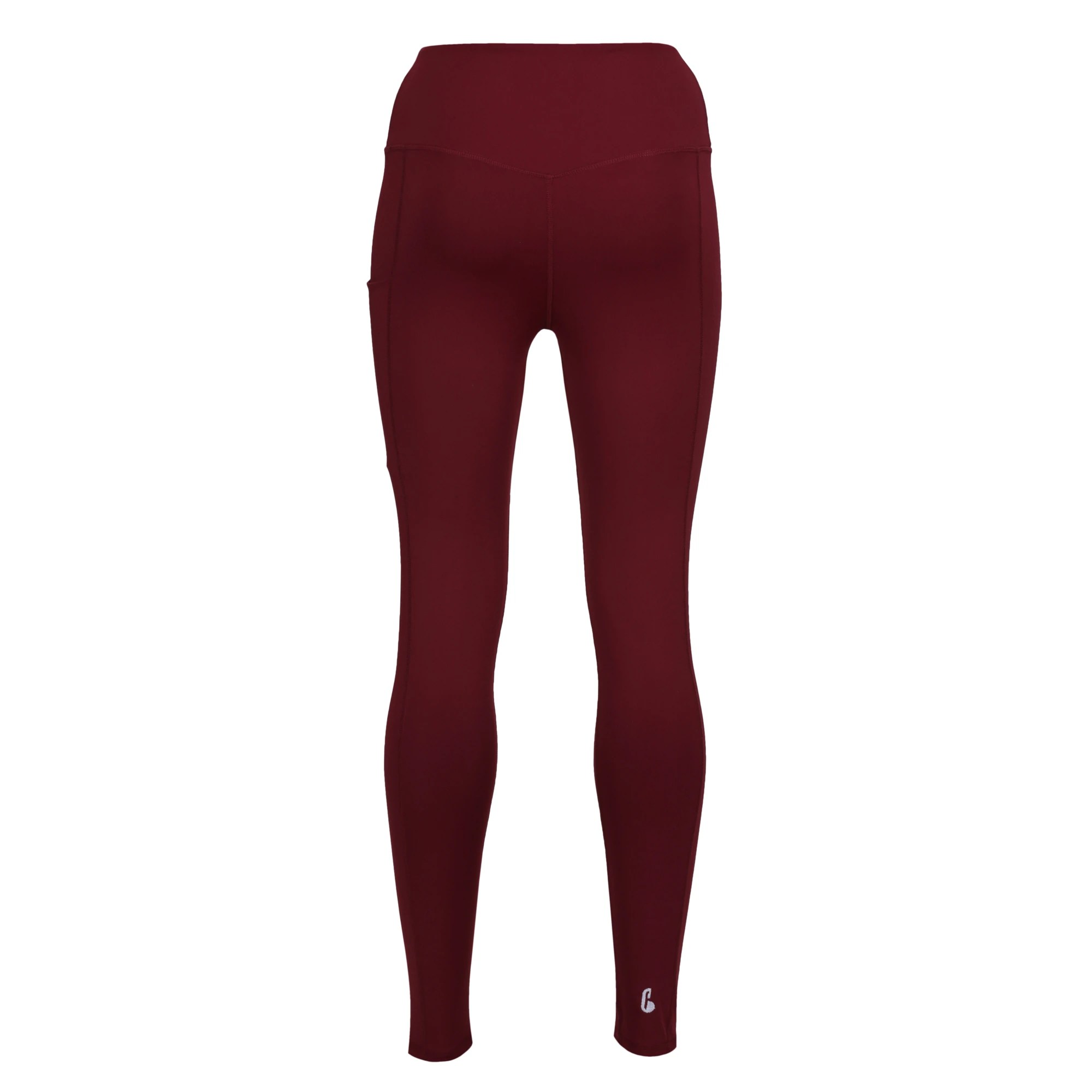 Burgundy Leggings High Waisted, SquatProof Bullfrog