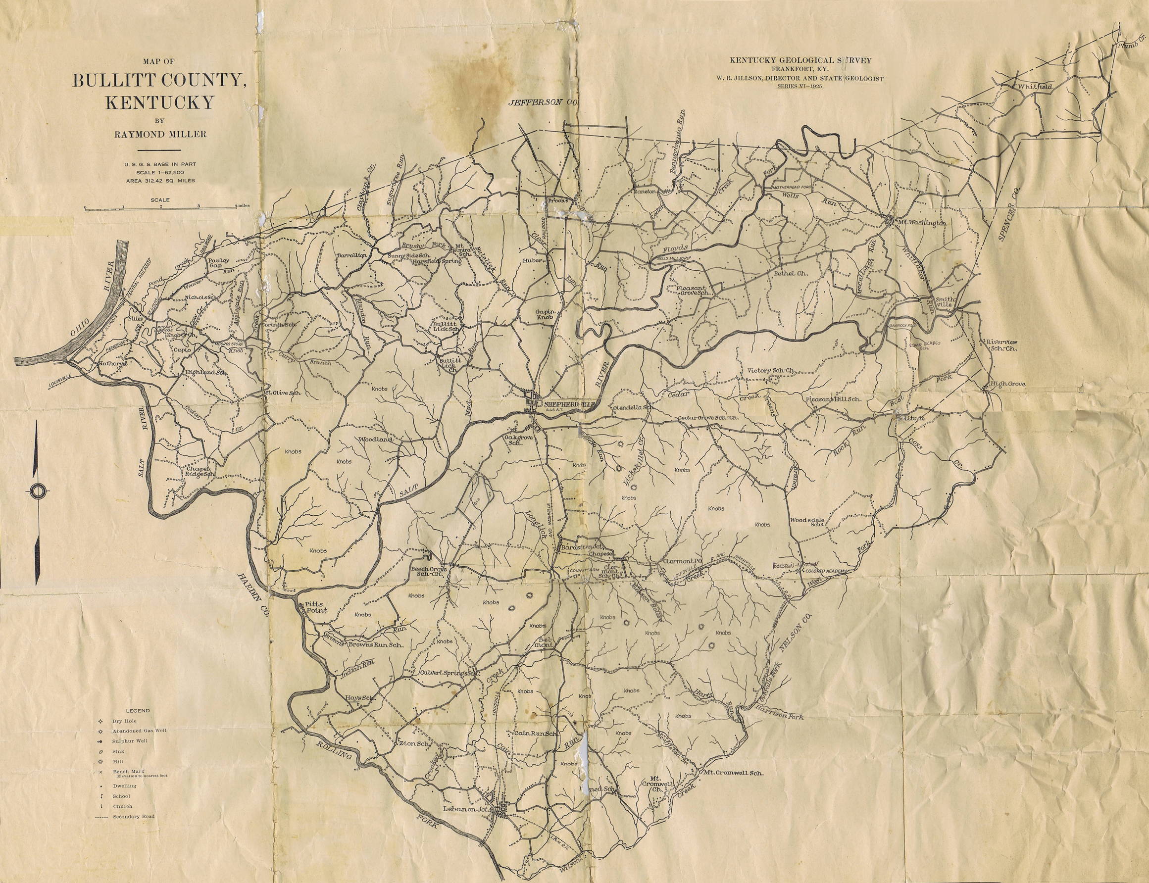 The Bullitt County History Museum Bullitt County 1925 Map