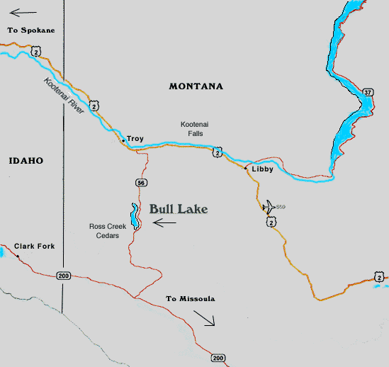 Bull Lake Estates Map of Area