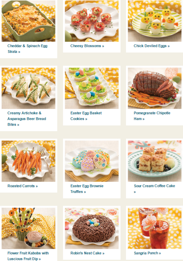 Easter Menu Collection from Tastefully Simple