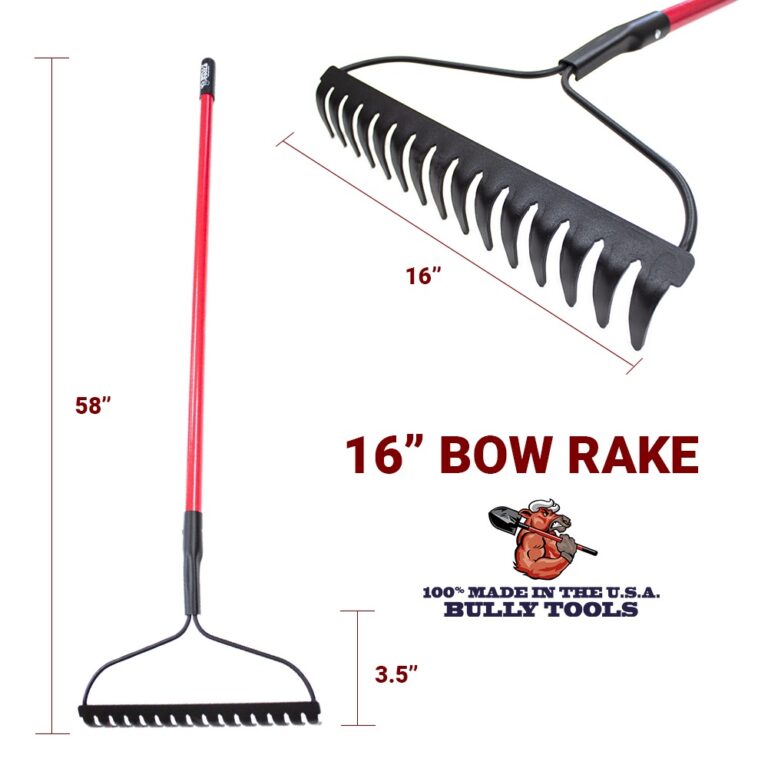 16" Bow Rake with Fiberglass Handle Bully Tools, Inc.