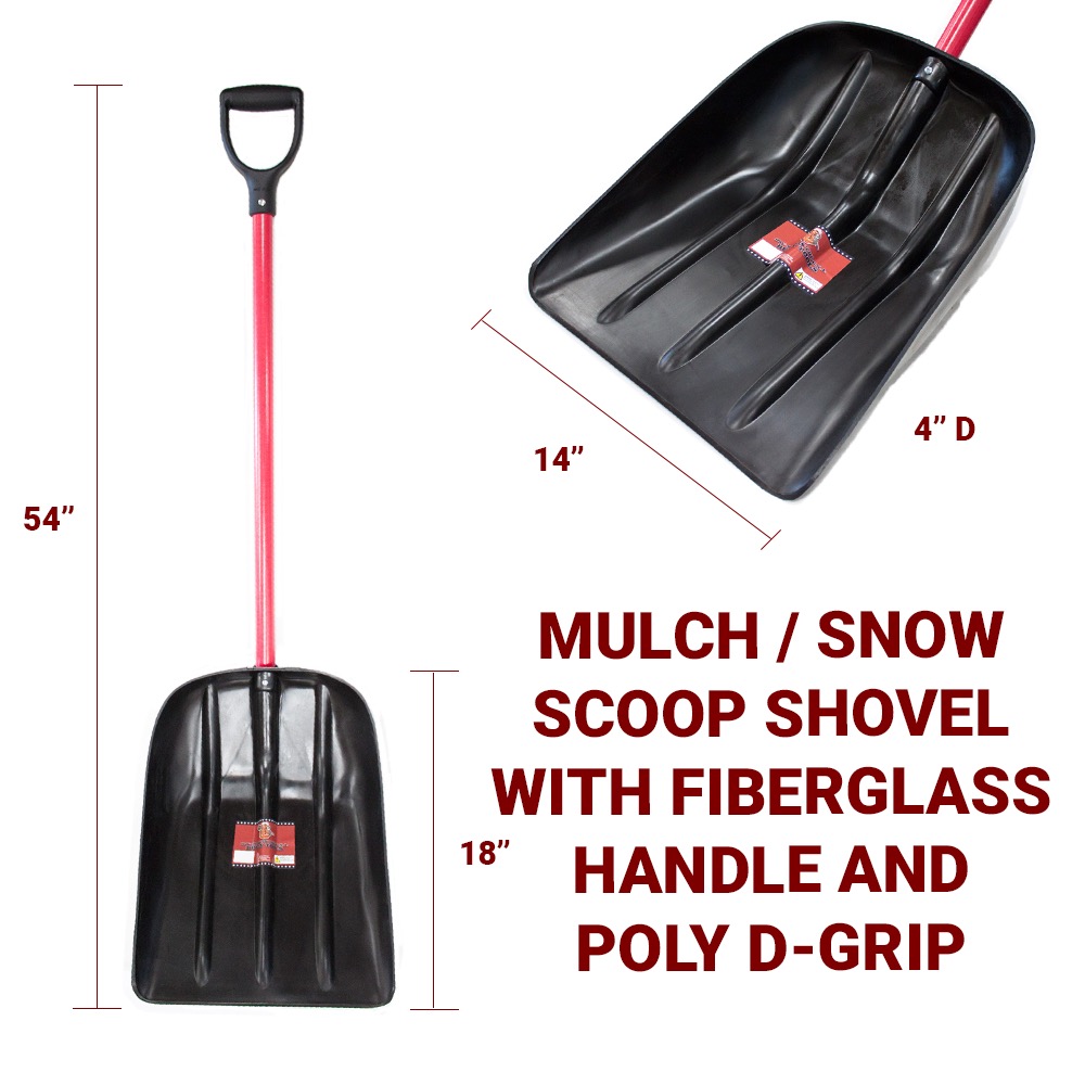 Snow / Mulch Scoop Shovel with Poly DGrip Bully Tools, Inc.