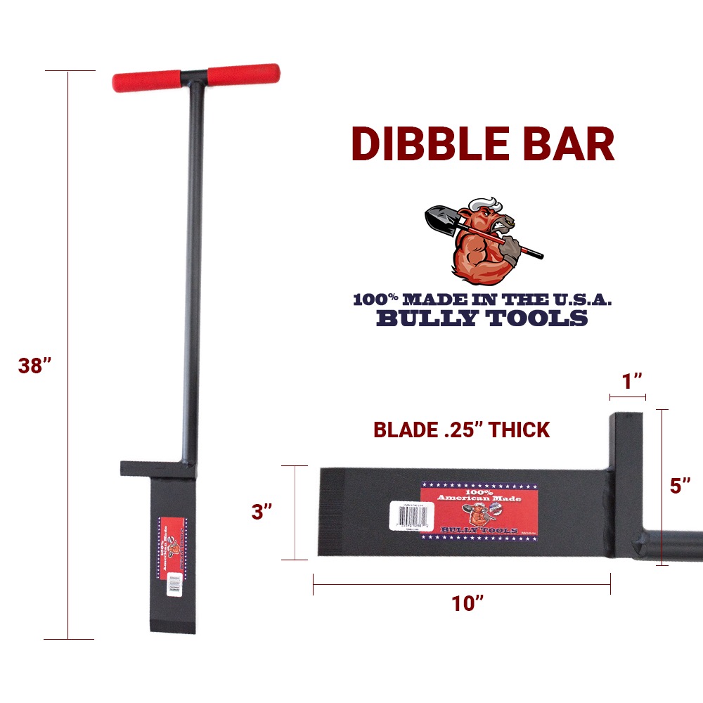 All Steel Dibble Bar with TStyle Handle Bully Tools, Inc.