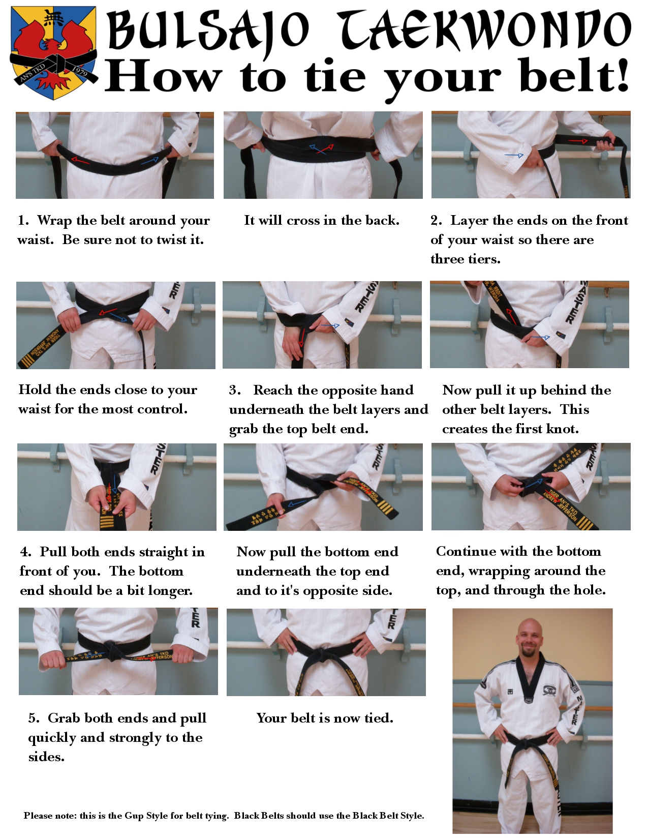Belt Tying Bulsajo TaeKwonDo