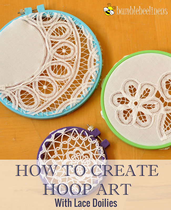 How To Create Doily Hoop Art