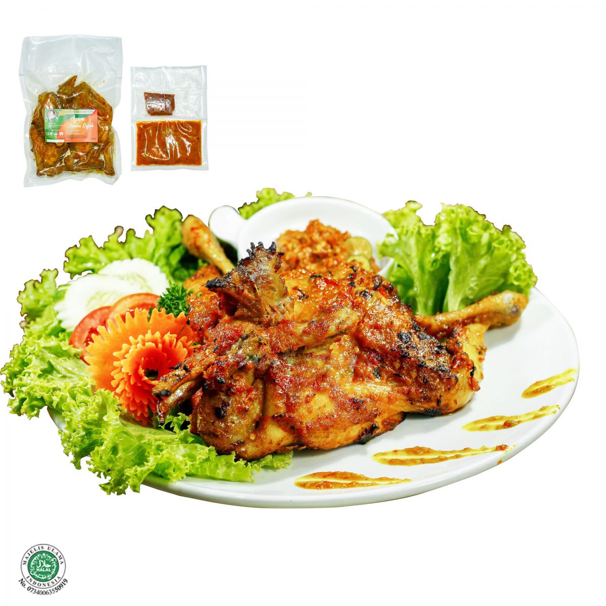 Fresh Frozen Food Ayam Bumbu Rujak Utuh Bu Mimin
