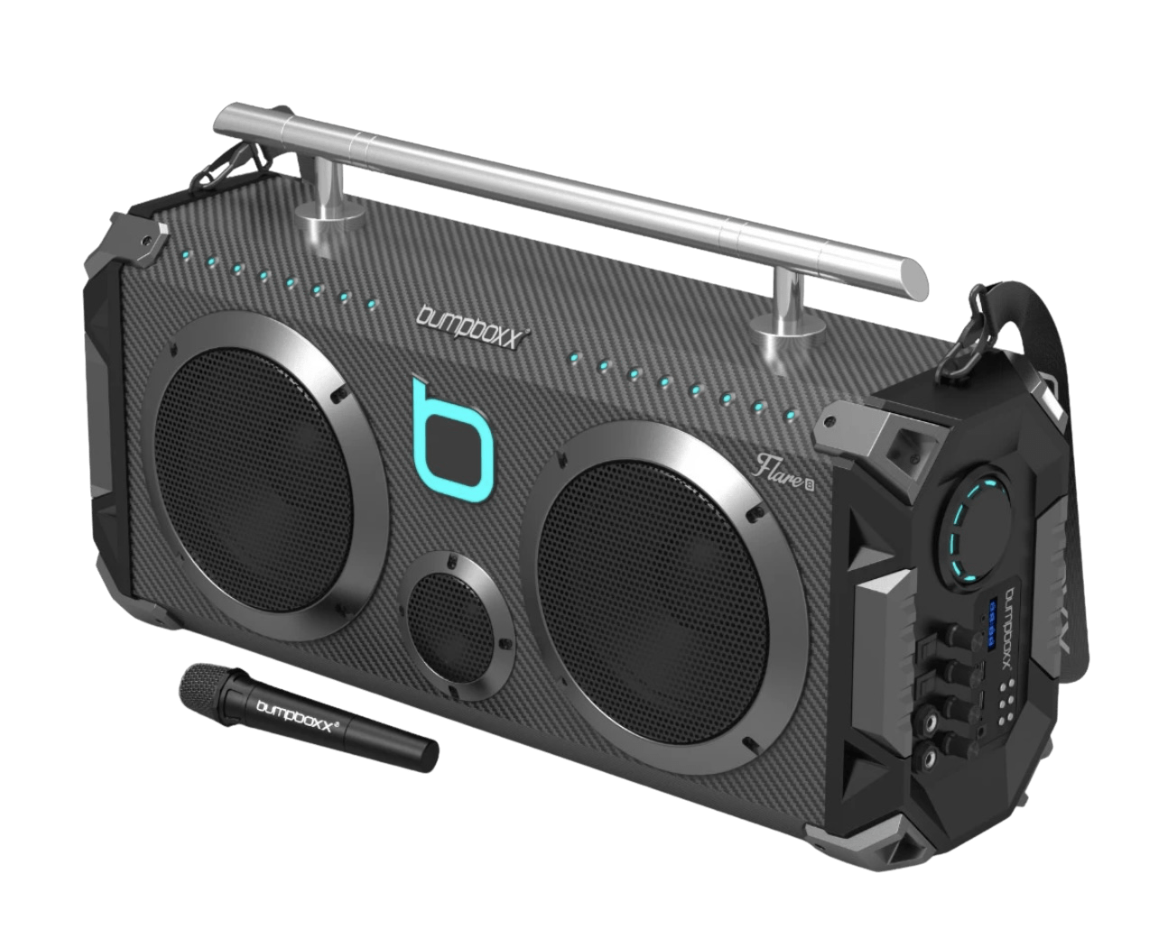 FLARE 8 BLUETOOTH BOOMBOX CARBON FIBRE Bumpboxx Australia