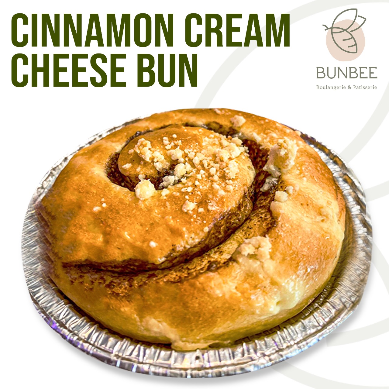 Cinnamon Cream Cheese Bun bunbeeid