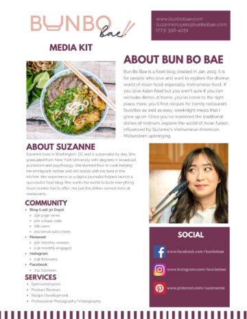 Media Kit – Bun Bo Bae