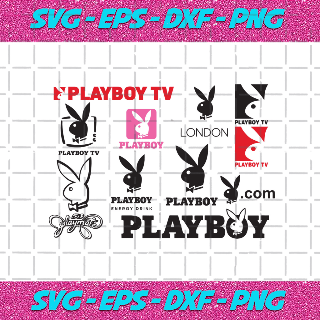 Playboy Bunny Logo Digital Bundle SVG, jpg, dxf, png, eps, pdf
