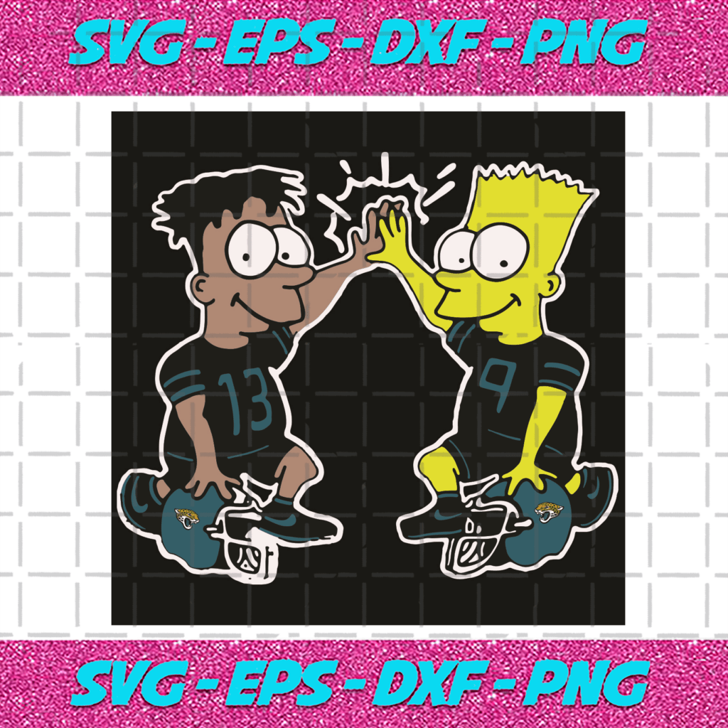 Jacksonville Jaguars Bart Simpson svg, Homer Simpsons svg, Football svg